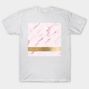 Rose blush geometric marble T-Shirt